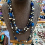 Collana lunga, Pietra, vera con perle