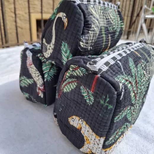 Pouch indiano 100%cotone 1 set 3 pezzi