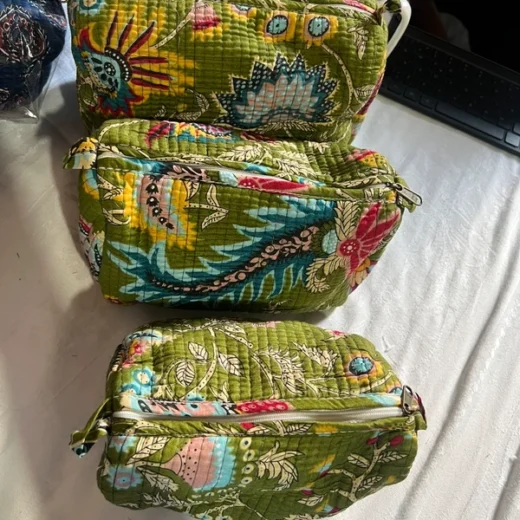 Pouch indiani 100% cotone 1 set  3 pezzi