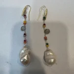 Orecchini pendenti Argento 925 con pietre dure