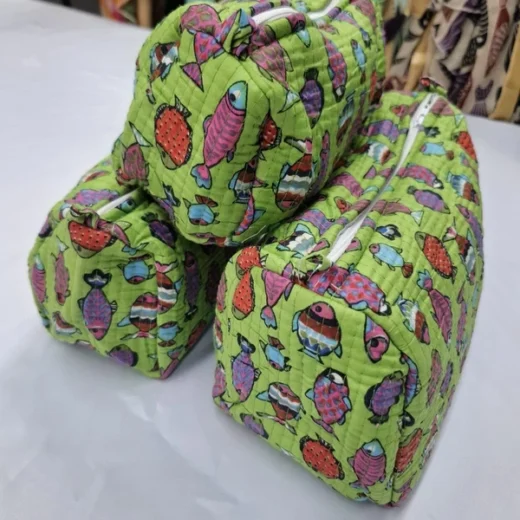 Pouch indiano 100%cotone 1 set 3 pezzi