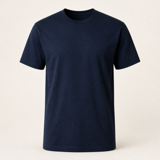 Demo premium T-shirt in navy, front view